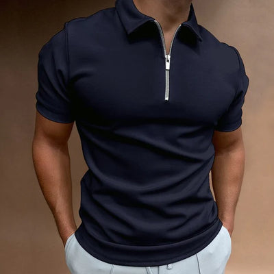 Billy - Casual Zippered Polo Shirt