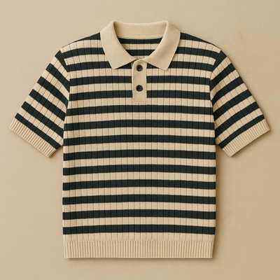 Hassan - Classic Striped Knit Polo