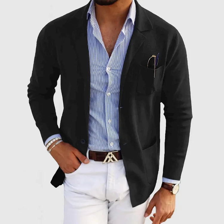 Casual Lightweight Knit Blazer