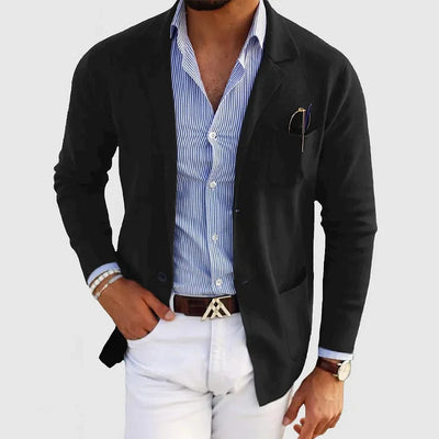 Casual Lightweight Knit Blazer