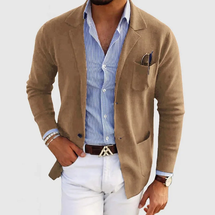 Casual Lightweight Knit Blazer