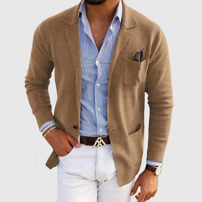 Casual Lightweight Knit Blazer