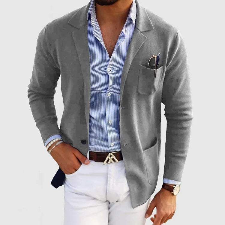 Casual Lightweight Knit Blazer