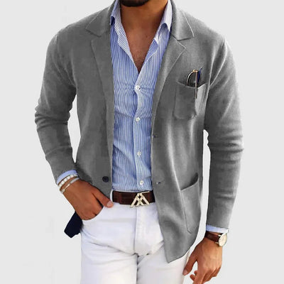 Casual Lightweight Knit Blazer