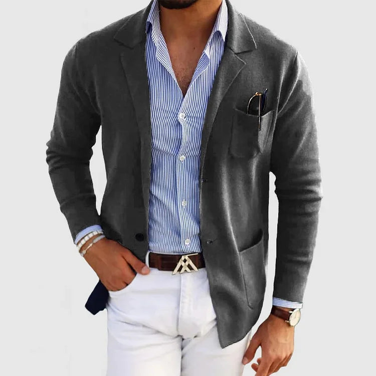 Casual Lightweight Knit Blazer