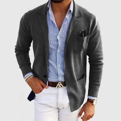 Casual Lightweight Knit Blazer