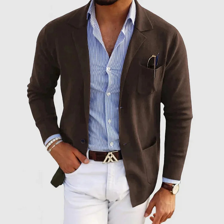Casual Lightweight Knit Blazer