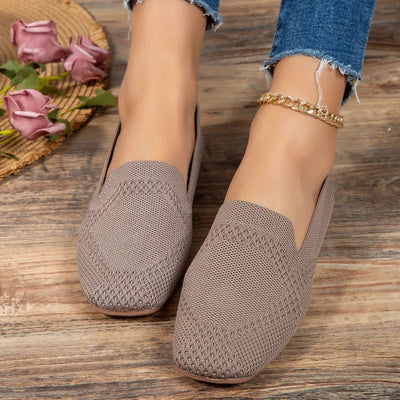 Chic Breathable Knit Loafers for Women