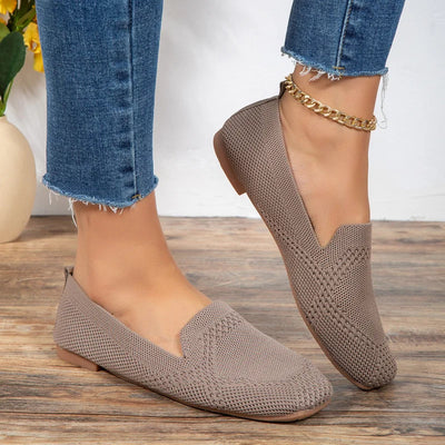 Chic Breathable Knit Loafers for Women