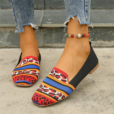 Chic Breathable Knit Loafers for Women