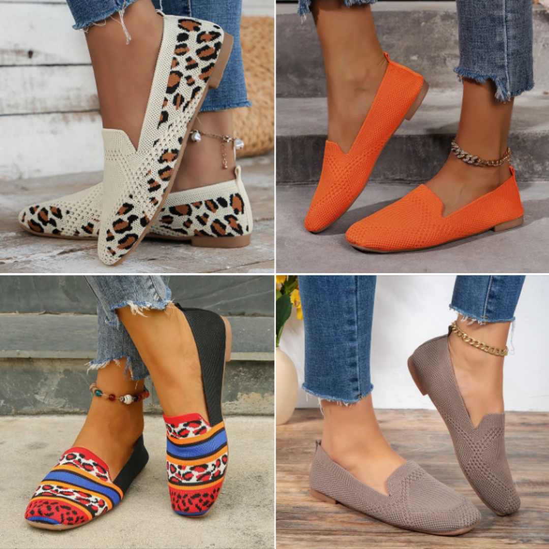 Chic Breathable Knit Loafers for Women