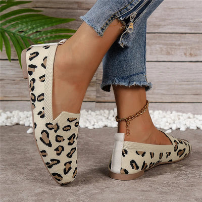 Chic Breathable Knit Loafers for Women