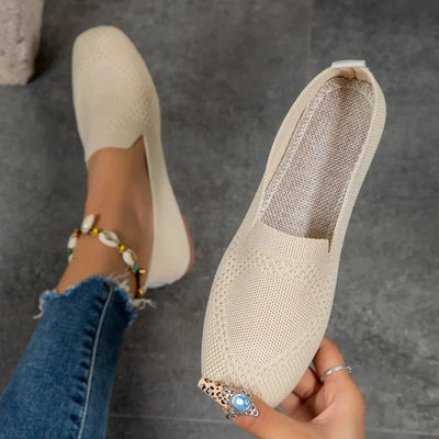 Chic Breathable Knit Loafers for Women