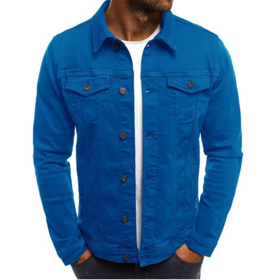 Classic Casual Denim Jacket for Men