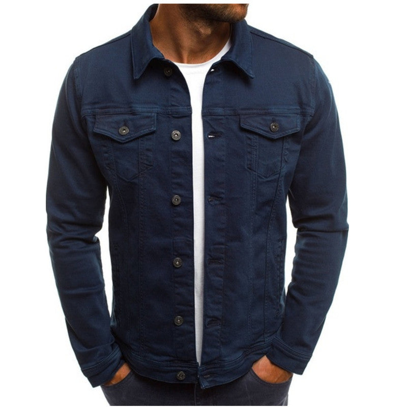 Classic Casual Denim Jacket for Men