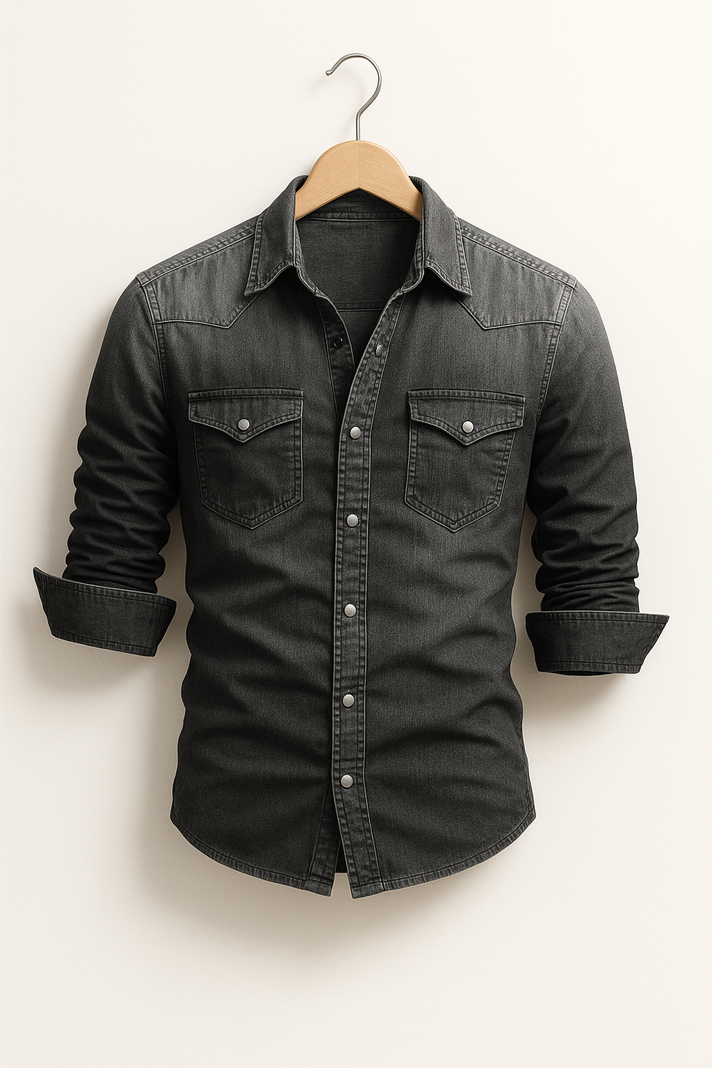 Classic Casual Denim Shirt for Men