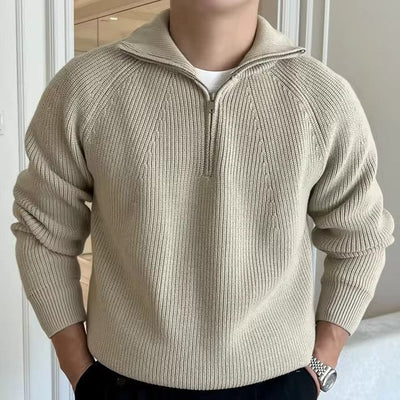 Classic Cotton Quarter-Zip Sweater
