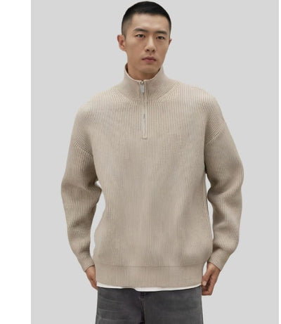 Classic Cotton Quarter-Zip Sweater