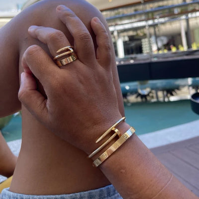 Colton - 18k Plated Nail Bracelet