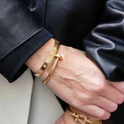 Colton - 18k Plated Nail Bracelet