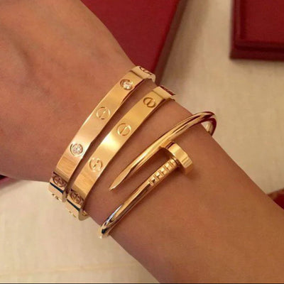 Colton - 18k Plated Nail Bracelet