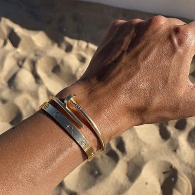 Colton - 18k Plated Nail Bracelet