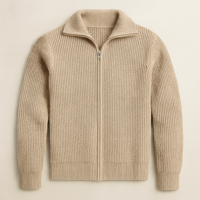Elegant Knitted Open-Front Sweater
