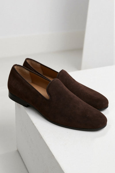 Kobe - Brown Suede Loafers