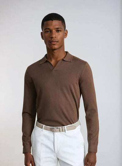 Variant image for Men's Long Sleeve Polo Shirts-1