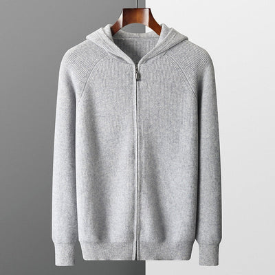 Men's Zipper Hooded Sweater
