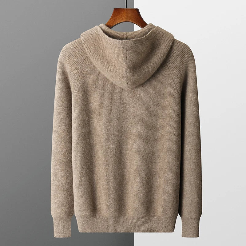 Men's Zipper Hooded Sweater