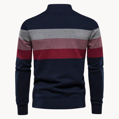 Men's Cotton Blend Quarter-Zip Sweater