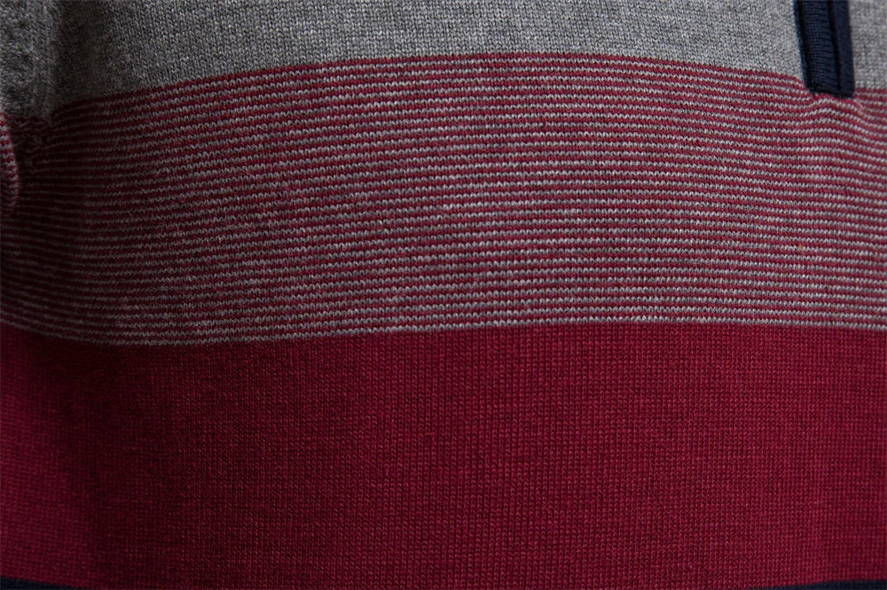 Men's Cotton Blend Quarter-Zip Sweater