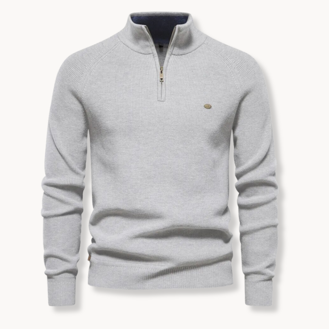 Elegant Cotton Blend Sweater