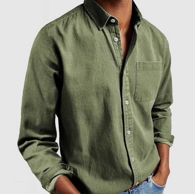 Casual Cotton Linen Men's Shirt