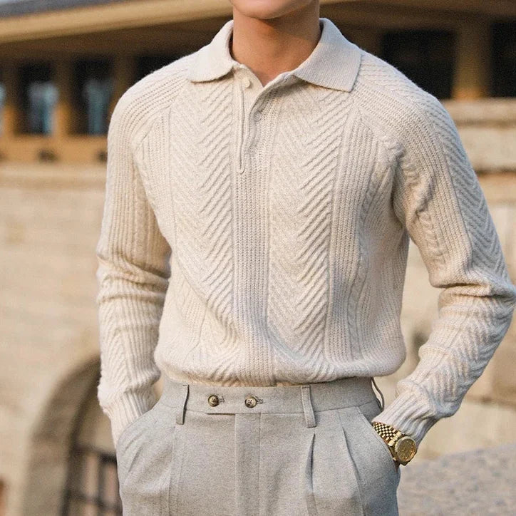 Elegant Knitted Long Sleeve Sweater