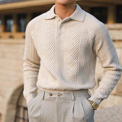 Elegant Knitted Long Sleeve Sweater