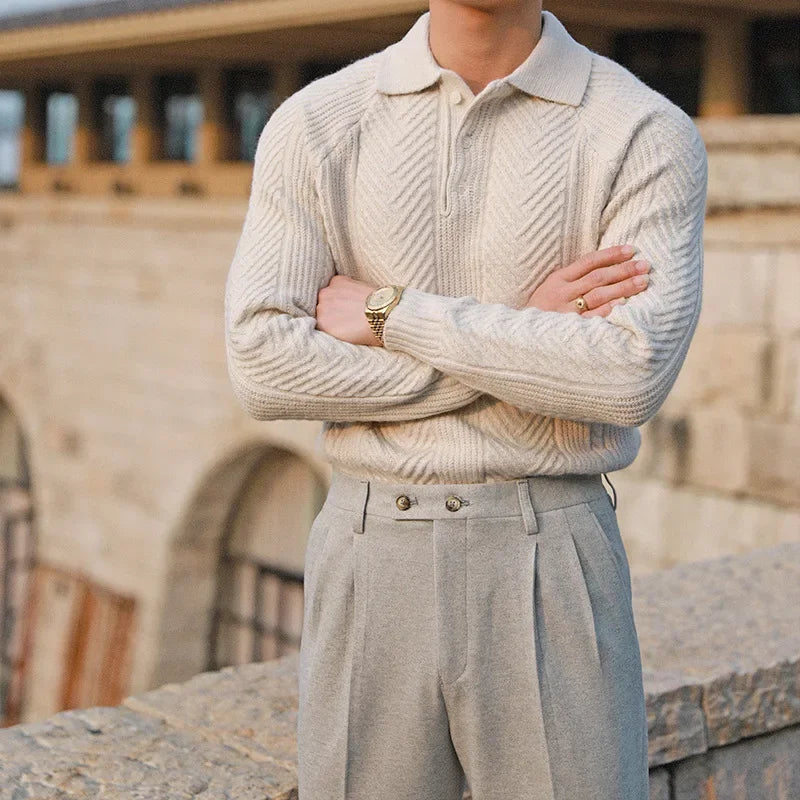 Elegant Knitted Long Sleeve Sweater