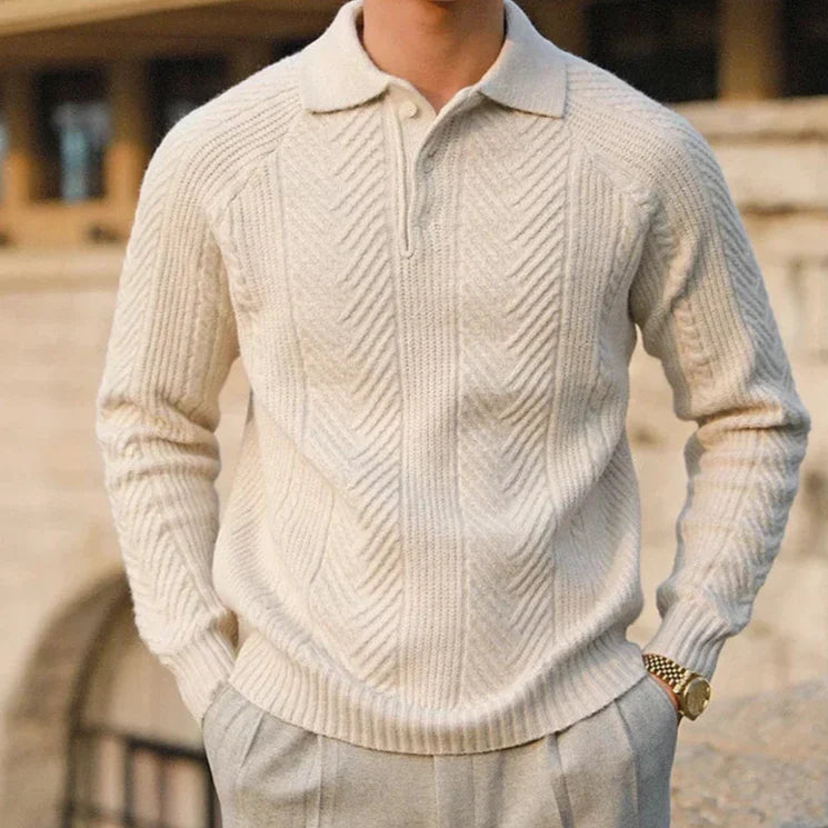 Elegant Knitted Long Sleeve Sweater