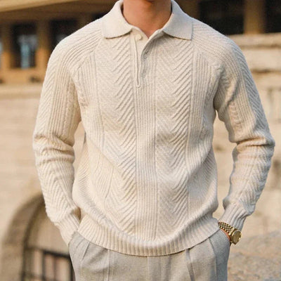 Elegant Knitted Long Sleeve Sweater