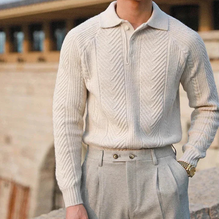 Elegant Knitted Long Sleeve Sweater