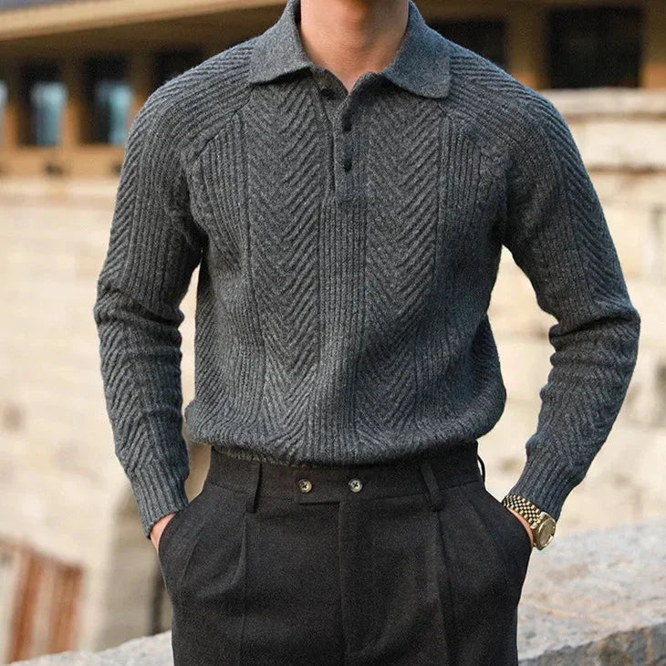 Elegant Knitted Long Sleeve Sweater