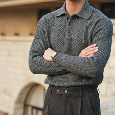 Elegant Knitted Long Sleeve Sweater