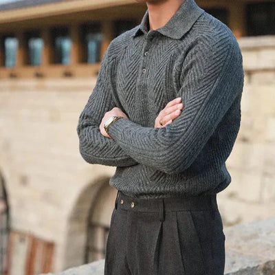 Elegant Knitted Long Sleeve Sweater