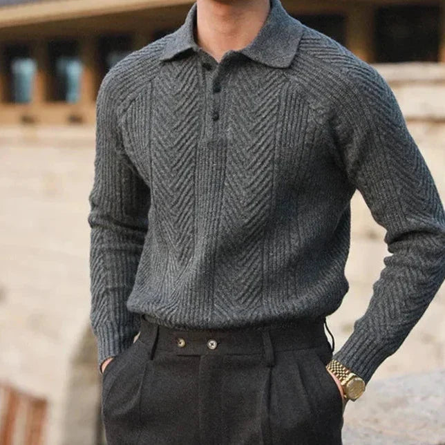 Elegant Knitted Long Sleeve Sweater