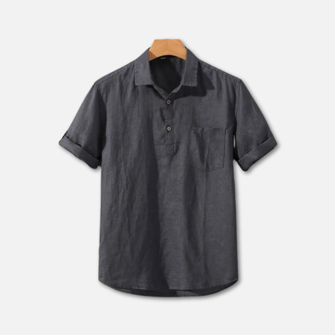 Elegant Linen Summer Polo Shirt