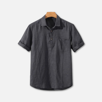 Elegant Linen Summer Polo Shirt