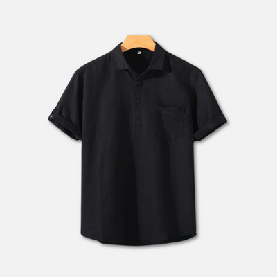 Elegant Linen Summer Polo Shirt