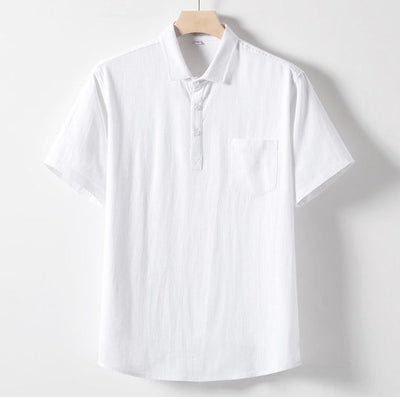 Elegant Linen Summer Polo Shirt
