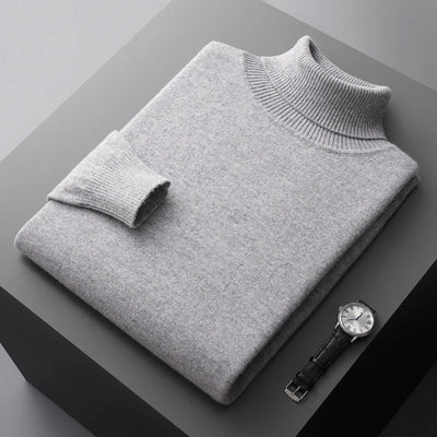 Elegant Merino Wool Turtleneck Sweater
